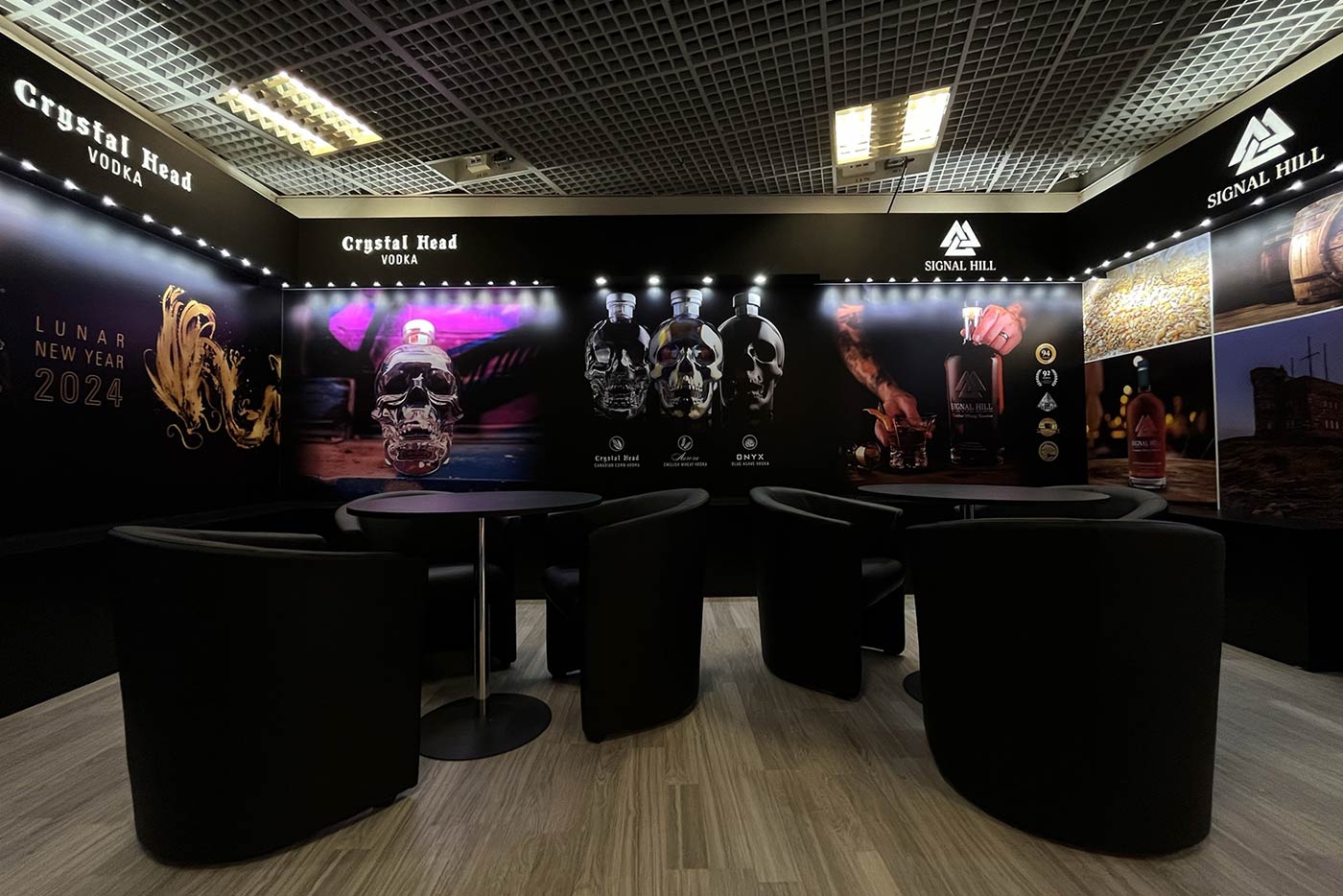 crystal head vodka exhibition stand project