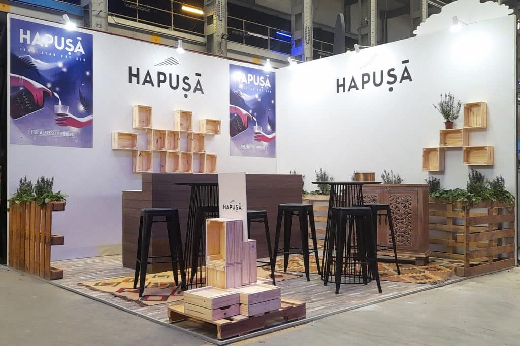 hapusa gin exhibition design
